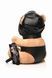 Плюшевый медвежонок HOODED Teddy Bear БДСМ в кожаном капюшоне с поводком, 23x16x12 см SO9815 фото 3