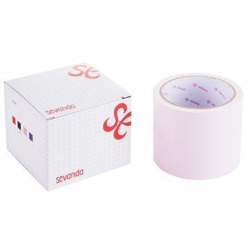 Скотч для бондажа LOCKINK SEVANDA Electrostatic Tape, бледно-розовая, 16 м SX0891 фото