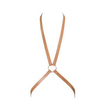 Портупея Bijoux Indiscrets MAZE - 8 Harness Brown, экокожа SO5943 фото