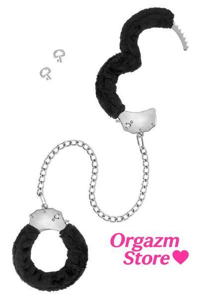Поножи Fetish Tentation Adjustable metal and fur ankle cuffs SX1088 фото