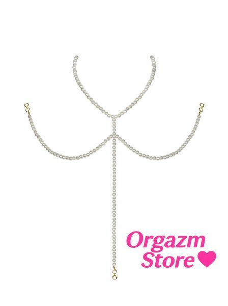 (SALE) Намисто під перлини на декольте Obsessive A757 necklace pearl SO7681 фото
