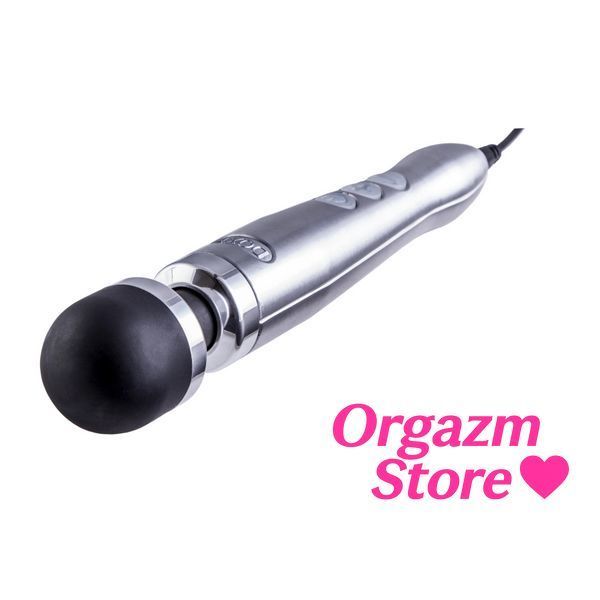 Вібромасажер DOXY Die Cast 3 Silver (Satin), дуже потужний, живлення 220В, металевий корпус SO2602 фото