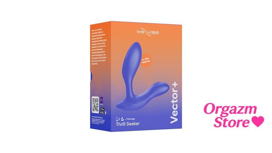 Смарт-вибромассажер простаты We-Vibe Vector+ ROYAL BLUE, пульт ДУ, регулируемый угол наклона SO8242 фото