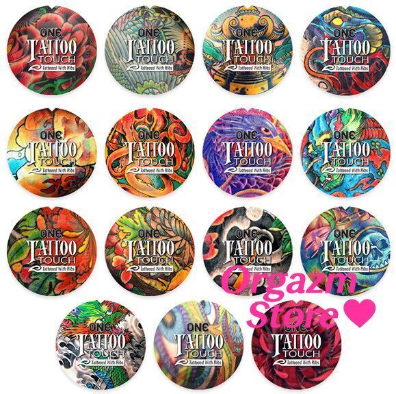 Набор презервативов ONE Tattoo Touch, 100 шт, с рельефом в виде тату, 3 разновидности, упаковка-тубус SX0734 фото