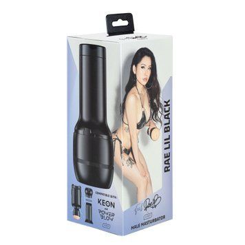 Мастурбатор Kiiroo Feel Rae Lil Black PBC, сумісний з PowerBlow і Keon SO9364 фото