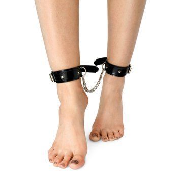 Поножі з екошкіри Art of Sex - Legcuffs Emoji SX0514 фото