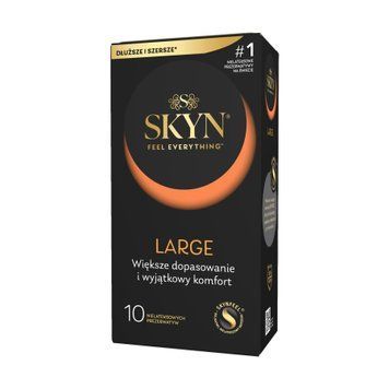 Безлатексні преміум-презервативи SKYN Large 10 шт, збільшений розмір SX2386 фото