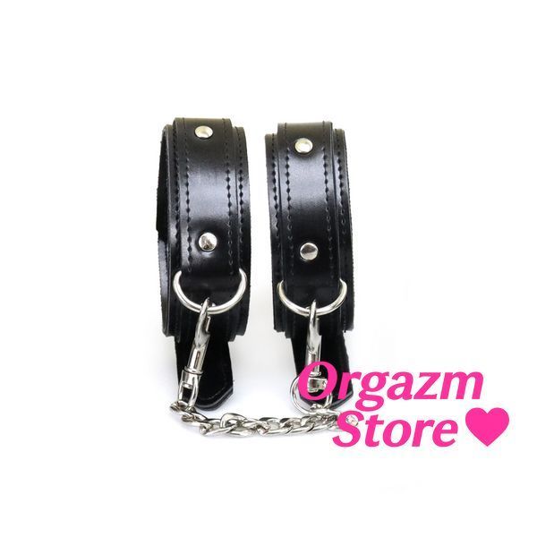 Поножі з екошкіри Art of Sex - Legcuffs Emoji SX0514 фото