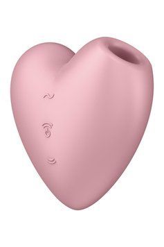 Вакуумный стимулятор-сердечко с вибрацией Satisfyer Cutie Heart Light Red SO6286 фото