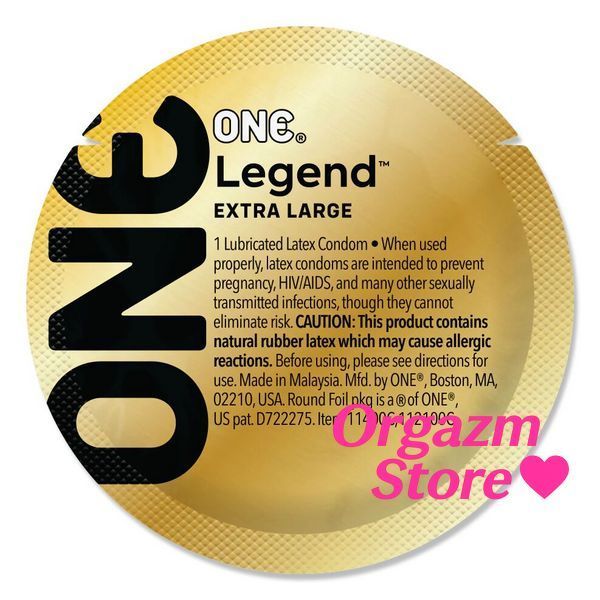 Набір презервативів ONE Legend XL, 100 шт, збільшений розмір, розширення на кінці, паковання-тубус SX0737 фото