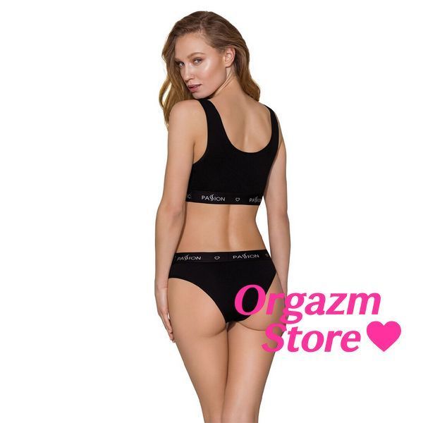 Спортивный топ с широкой резинкой Passion PS004 TOP L, black SO4219 фото