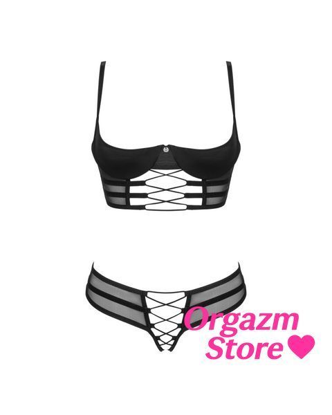 Комплект Obsessive Roxelia 2-pcs crotchless set XL/2XL SO9073 фото