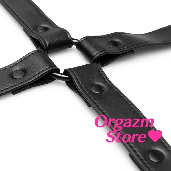 Хрестовина з наручниками та поножами Bedroom Fantasies: Hogtie with Hand and Ankle Cuffs SO8809 фото