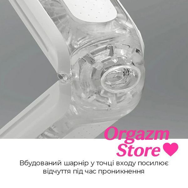 Мастурбатор Tenga Flip Zero White, змінна інтенсивність стимуляції, розкладний TFZ-001 фото