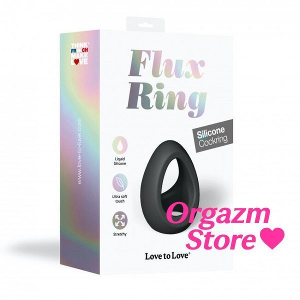 Ерекційне кільце подвійне Love To Love FLUX RING - BLACK ONYX SO5087 фото