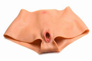 Накладна вагіна Master Series Silicone Vagina + Butt Panties - Small SX1190 фото