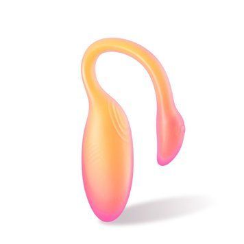 Смарт-віброяйце Magic Motion Flamingo Max Orange 2 в 1: віброяйце та тренажер Кегеля, 10 режимів SX2193 фото