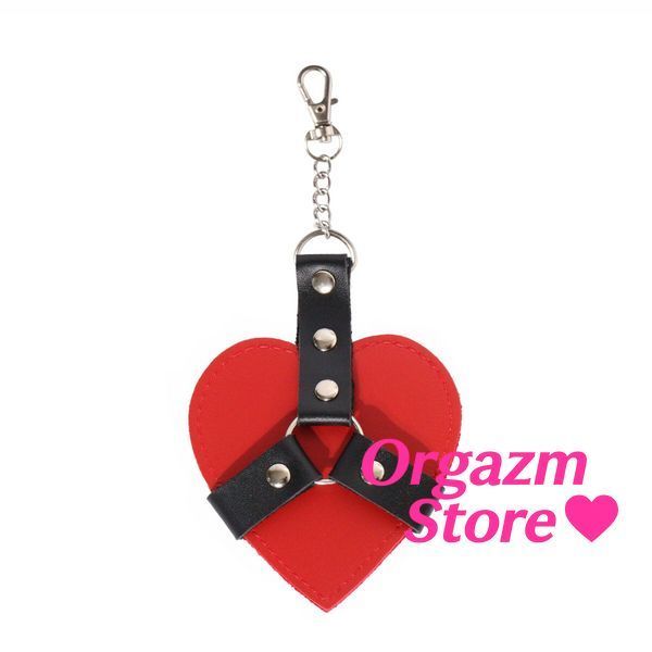 Брелок на карабине для ключей Art of Sex Chained Heart, Красный SX2338 фото