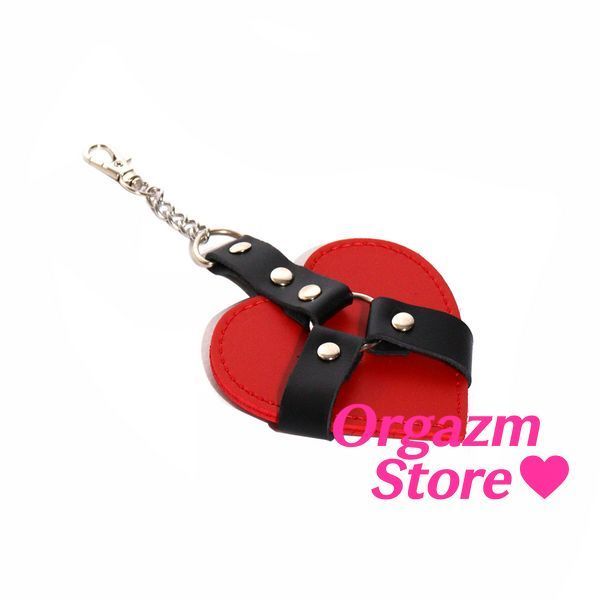 Брелок на карабине для ключей Art of Sex Chained Heart, Красный SX2338 фото