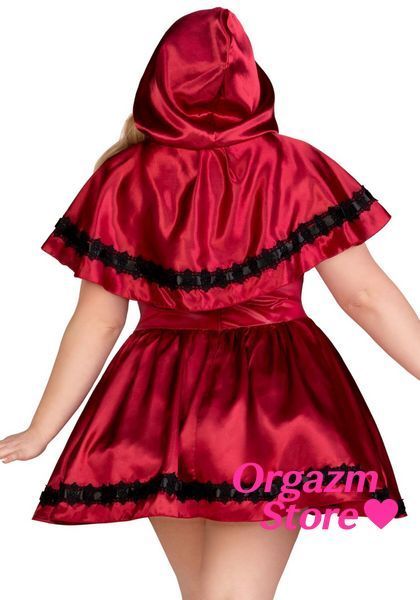 Эротический костюм Красной шапочки Leg Avenue Gothic Red Riding Hood 1X&ndash;2X, платье, накидка SO9126 фото