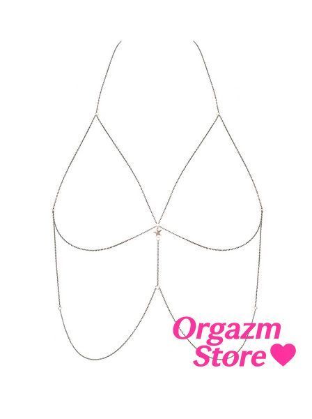 (SALE) Ланцюжок для бюста з кулоном-зіркою Obsessive Bijou 902 SO7688 фото