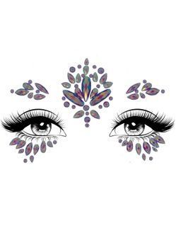 Стразы-украшения для лица Leg Avenue Verity face jewels sticker, наклейки SO9180 фото