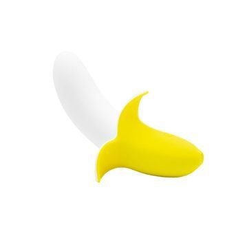 Вибратор-банан Banana Bliss Mini Silicone Vibrator, вагинально-клиторальная стимуляция, 10 режимов SX2601 фото