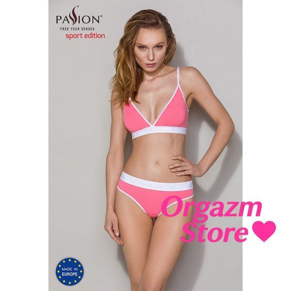 Спортивний топ з подвійними бретелями Passion PS007 TOP S, pink SO4273 фото