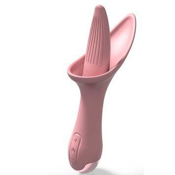 Вибратор лизун Flower Tongue USB - Светло-розовый - Вибраторы 1909762338 фото