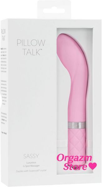 Розкішний вібратор Pillow Talk - Sassy Pink з кристалом Сваровські для точки G, подарункова упаковка SO2723 фото