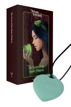 Мини-вибратор &laquo;Сердечко&raquo; FairyGasm PleasureStone green, 9 режимов, на шнурке SX0644 фото
