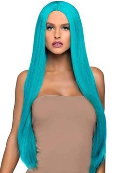 Перука Leg Avenue 33&Prime; Long straight center part wig turquoise SO8591 фото