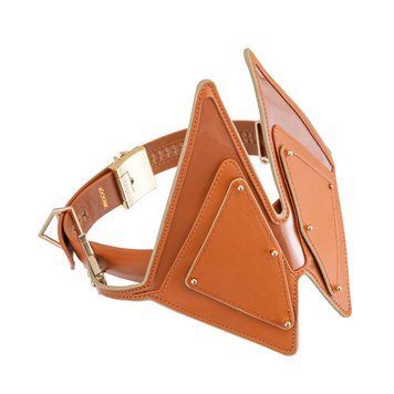 Маска на глаза LOCKINK Vixen Blindfold, коричневая, натуральная кожа, регулируемый объем SX0854 фото