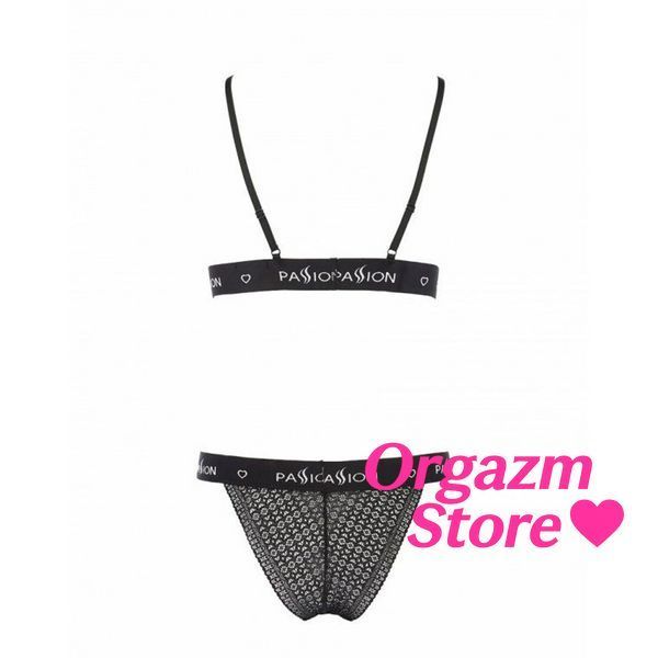 Комплект белья Passion Exclusive GLAMISS SET XXL/XXXL, black PS27103 фото