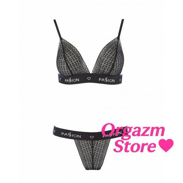 Комплект белья Passion Exclusive GLAMISS SET XXL/XXXL, black PS27103 фото