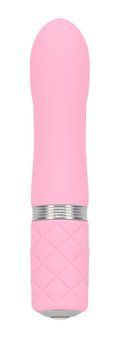 Розкішний вібратор PILLOW TALK - Flirty Pink з кристалом Swarovski, гнучка головка SO2725 фото
