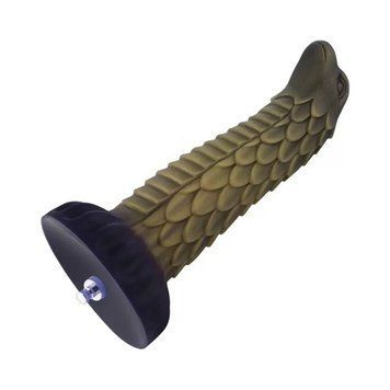 Фалоімітатор для секс-машин Hismith 8.5&Prime; Squama Beast Silicone Dildo Monster Series, KlicLok SO9967 фото