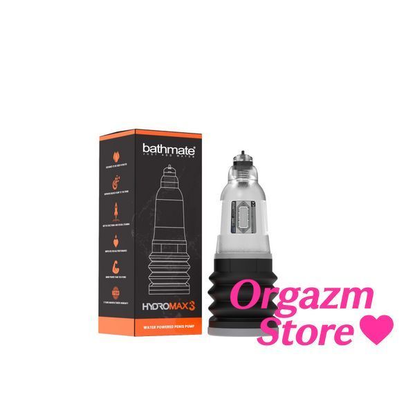 Гідропомпа Bathmate Hydromax 3 Clear, для члена довжиною до 7,5 см, діаметр до 4,5 см SX2297 фото