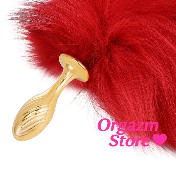 Анальная пробка с хвостом лисицы LOCKINK SEVANDA Red Vixen Set with Pear-shape Plug SX0907 фото