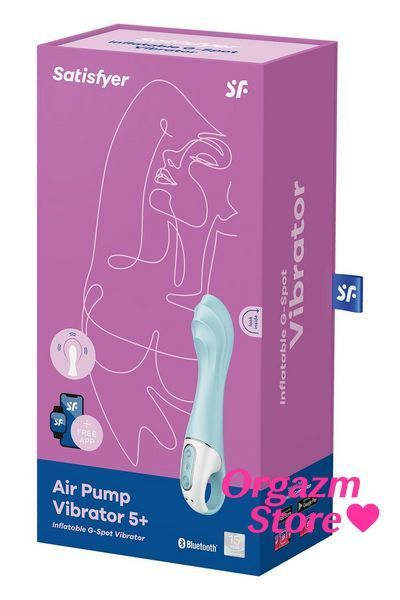 Смарт-вибратор точки G Satisfyer Air Pump Vibrator 5+, надувается SO6719 фото