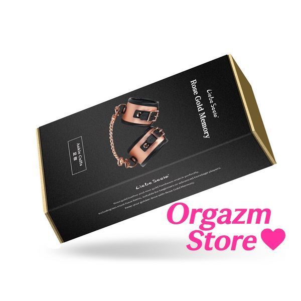Поножі Liebe Seele Rose Gold Memory Ankle Cuffs, натуральна шкіра, рожеве золото SO9497 фото