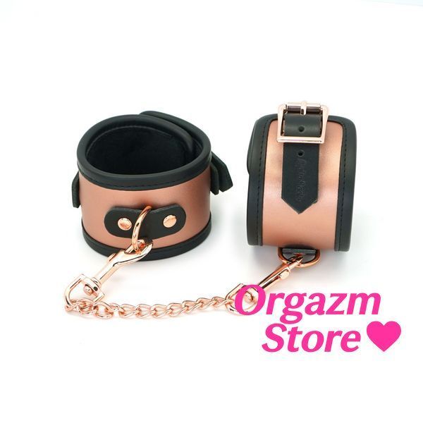 Поножі Liebe Seele Rose Gold Memory Ankle Cuffs, натуральна шкіра, рожеве золото SO9497 фото