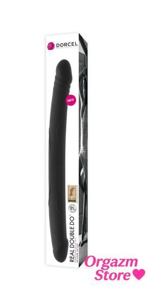 Фаллоимитатор двусторонний Dorcel Real Double Do Black, диаметр 4см, длина 42см MD1083 фото