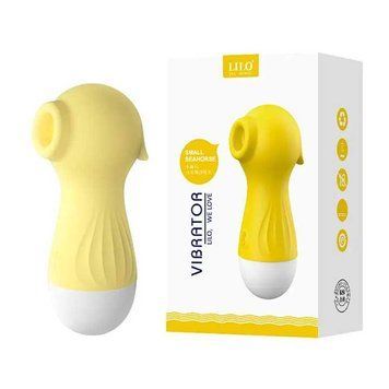 Клиторальный вакуумный вибратор Wo-sex Lilo (вуманайзер) USB - Лимонный &ndash; Вибраторы 1934391409 фото