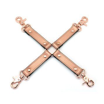 Крестовина для фиксации Liebe Seele Rose Gold Memory Hog Tie, натуральная кожа, розовое золото SO9498 фото