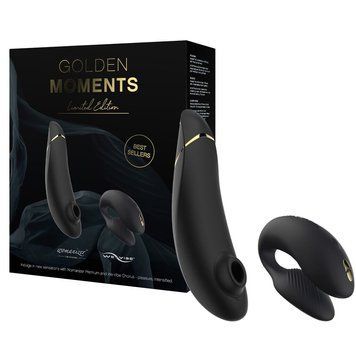 Преміальний подарунковий набір Golden Moments: Womanizer Premium та We-Vibe Chorus Black SX2518 фото