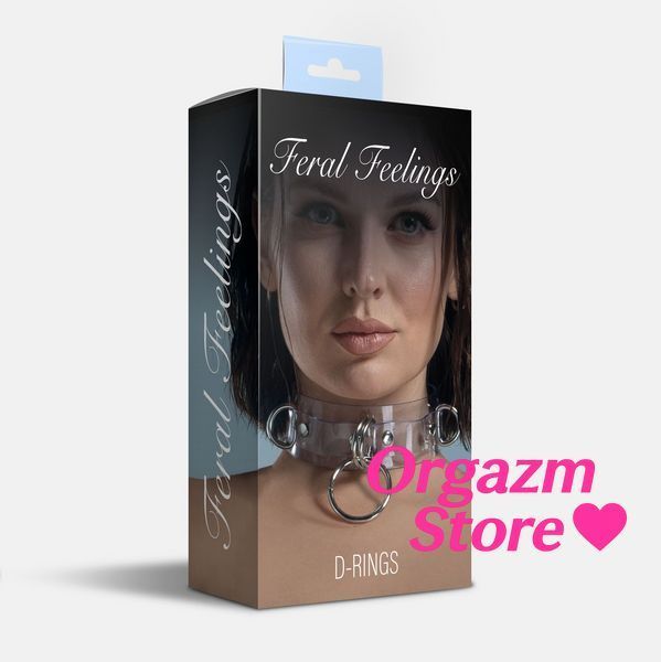 Ошейник для фиксации Feral Feelings - D-Rings Trasparent SO9283 фото