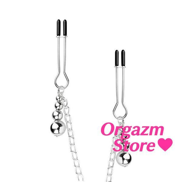 Затискачі для сосків та клітора Bedroom Fantasies: Nipple and Clitoris Clamps - Silver SX2208 фото