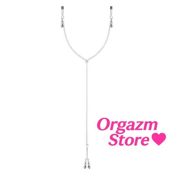 Затискачі для сосків та клітора Bedroom Fantasies: Nipple and Clitoris Clamps - Silver SX2208 фото