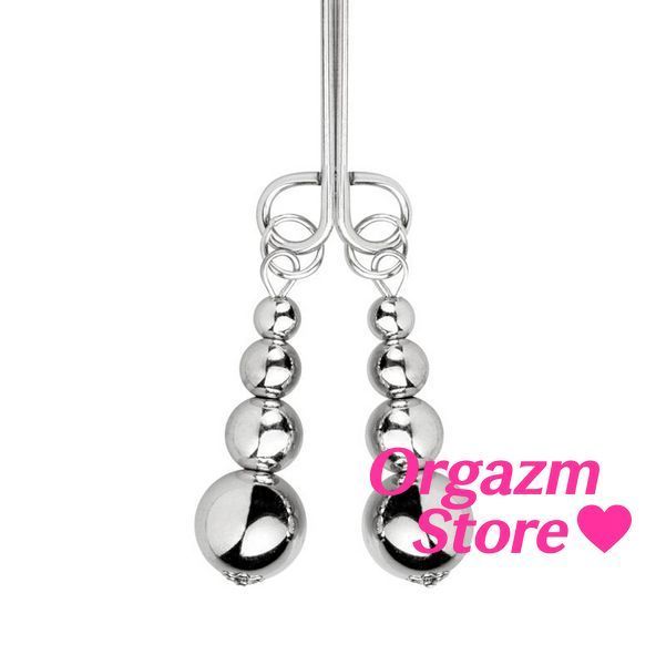 Затискачі для сосків та клітора Bedroom Fantasies: Nipple and Clitoris Clamps - Silver SX2208 фото